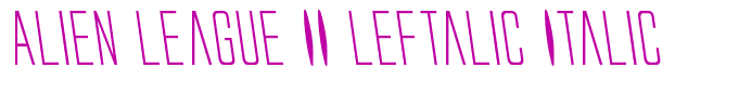 Alien League II Leftalic Italic